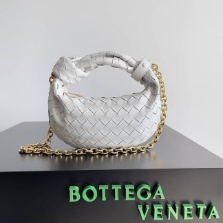 Replica Bottega Veneta Jodie mini leather top-handle bag