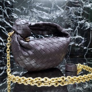Replica Bottega Veneta Jodie mini leather top-handle bag