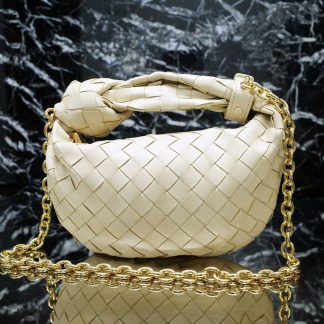 Replica Bottega Veneta Jodie mini leather top-handle bag