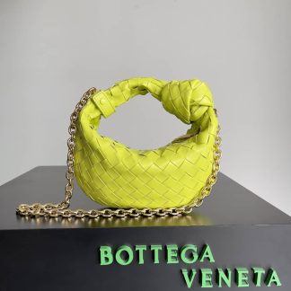 Replica Bottega Veneta Jodie mini leather top-handle bag