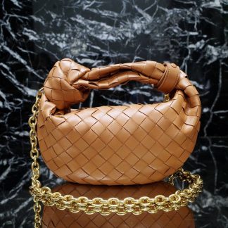 Replica Bottega Veneta Jodie mini leather top-handle bag