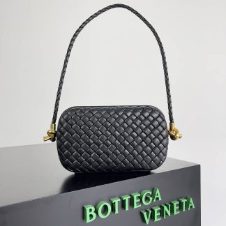 Replica Bottega Veneta Intreccio Lambskin Knot Minaudiere On Strap shoulder bag