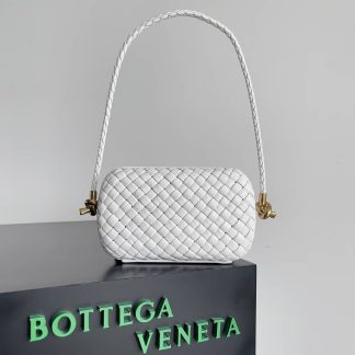 Replica Bottega Veneta Intreccio Lambskin Knot Minaudiere On Strap shoulder bag