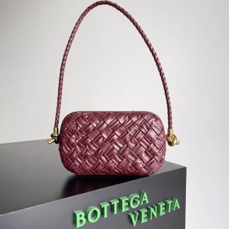 Replica Bottega Veneta Intreccio Lambskin Knot Minaudiere On Strap shoulder bag