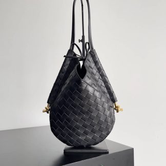 Replica Bottega Veneta solstice intrecciato lambskin shoulder bag
