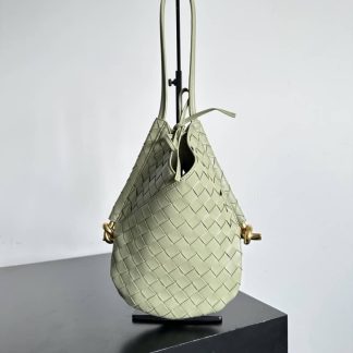 Replica Bottega Veneta solstice intrecciato lambskin shoulder bag