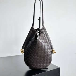 Replica Bottega Veneta solstice intrecciato lambskin shoulder bag