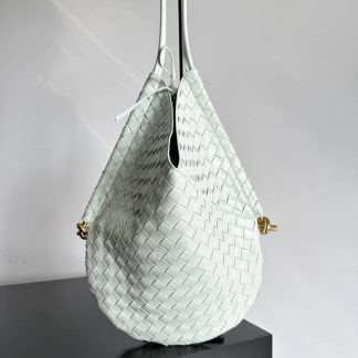 Replica Bottega Veneta solstice intrecciato lambskin shoulder bag