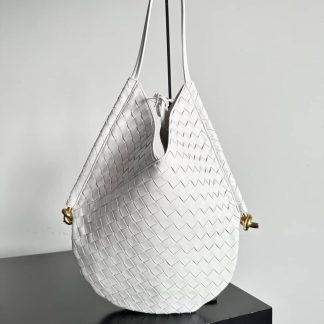 Replica Bottega Veneta solstice intrecciato lambskin shoulder bag