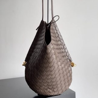 Replica Bottega Veneta solstice intrecciato lambskin shoulder bag