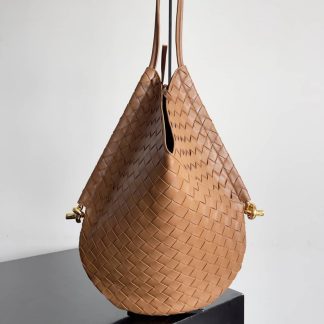 Replica Bottega Veneta solstice intrecciato lambskin shoulder bag