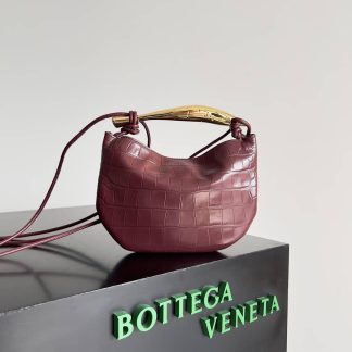 Replica Bottega Veneta Mini Sardine Leather Hobo Shoulder Bag