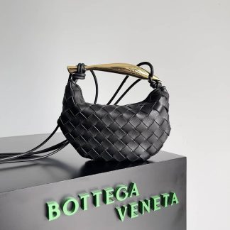 Replica Bottega Veneta Mini Sardine intrecciato leather Hobo shoulder bag