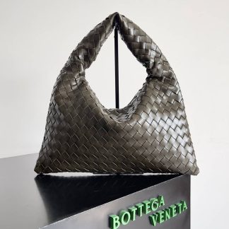 Replica Bottega Veneta Hop Intrecciato Leather Small Hobo Bag
