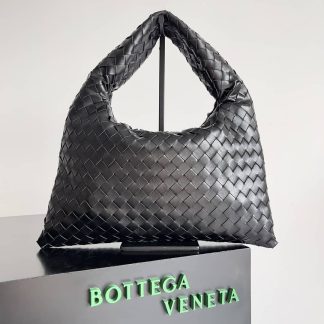 Replica Bottega Veneta Hop Intrecciato Leather Small Hobo Bag
