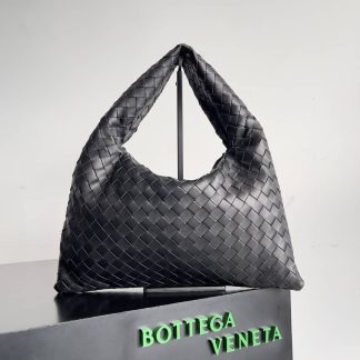 Replica Bottega Veneta Hop Intrecciato Leather Small Hobo Bag