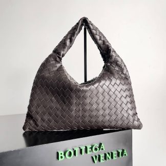 Replica Bottega Veneta Hop Intrecciato Leather Small Hobo Bag