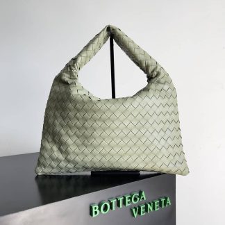 Replica Bottega Veneta Hop Intrecciato Leather Small Hobo Bag