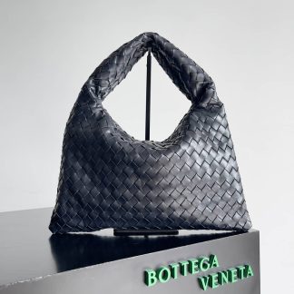 Replica Bottega Veneta Hop Intrecciato Leather Small Hobo Bag