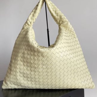 Replica Bottega Veneta Hop Intrecciato leather Medium Hobo bag
