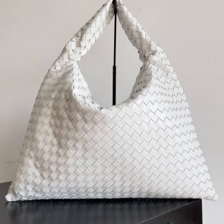 Replica Bottega Veneta Hop Intrecciato leather Medium Hobo bag