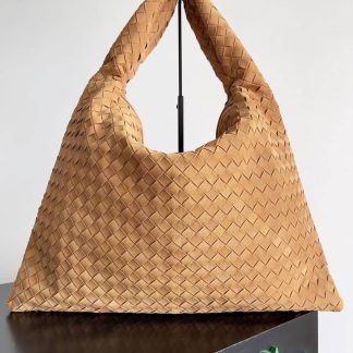 Replica Bottega Veneta Hop Intrecciato Suede Medium Hobo Bag