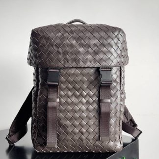Replica Bottega Veneta Unisex Intrecciato Flap Backpack