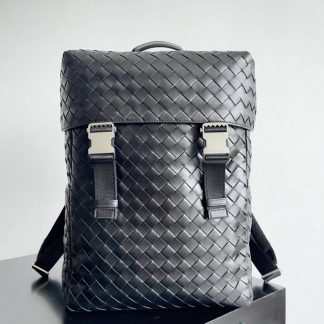 Replica Bottega Veneta Unisex Intrecciato Flap Backpack