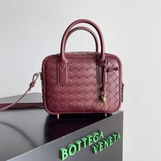 Replica Bottega Veneta Small Getaway Intrecciato Leather Top Handle Bag