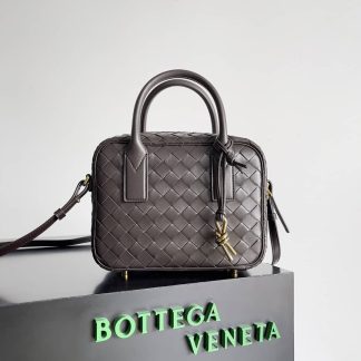 Replica Bottega Veneta Small Getaway Intrecciato Leather Top Handle Bag