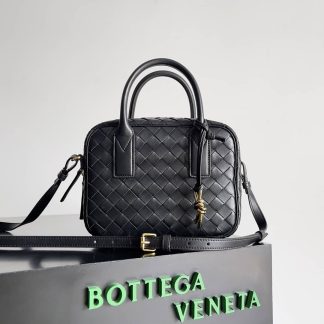 Replica Bottega Veneta Small Getaway Intrecciato Leather Top Handle Bag