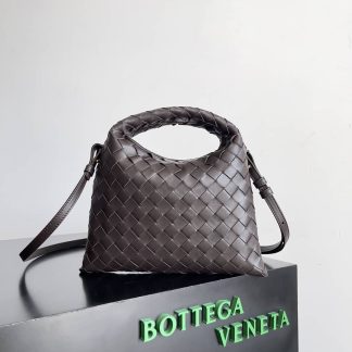 Replica Bottega Veneta Intrecciato Leather Mini Hop Crossbody Bag