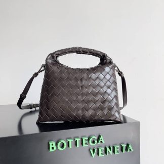 Replica Bottega Veneta Intrecciato Leather Mini Hop Crossbody Bag