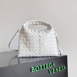 Replica Bottega Veneta Intrecciato Leather Mini Hop Crossbody Bag