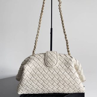 Replica Bottega Veneta Lauren 1980 Intrecciato Leather Chain Clutch