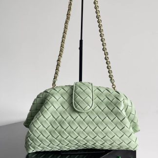 Replica Bottega Veneta Lauren 1980 Intrecciato Leather Chain Clutch