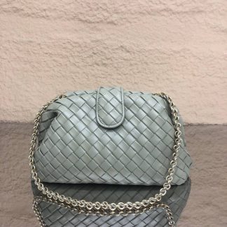 Replica Bottega Veneta Lauren 1980 Intrecciato Leather Chain Clutch