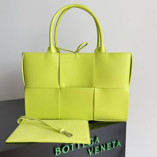 Replica Bottega Veneta Arco intrecciato leather tote Bag